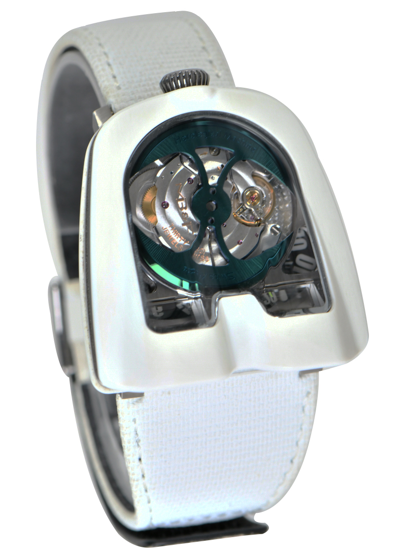 MB&F Horological Machine N°8 Mark 2 in Titanium and White Composite 82TLW