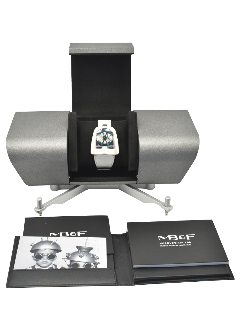 MB&F Horological Machine N°8 Mark 2 in Titanium and White Composite 82TLW