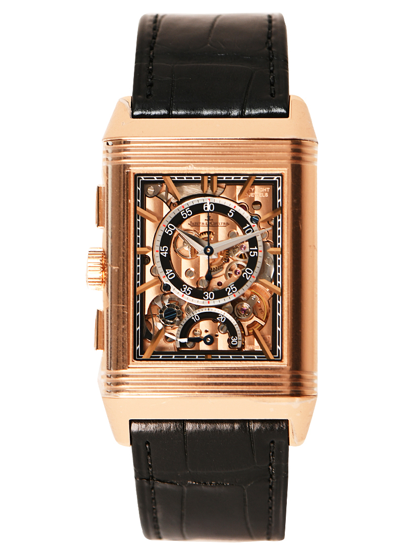 JAEGER-LECOULTRE Reverso Tribute Chronograph in Rose Gold