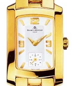 Hampton Quartz Ladies in Yellow Gold on Yellow Gold Bracelet with Silver Dial