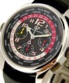 World Time Chronograph Polished Titanium on Strap
