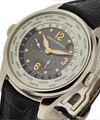 World Time Power Reserve White Gold on Strap 