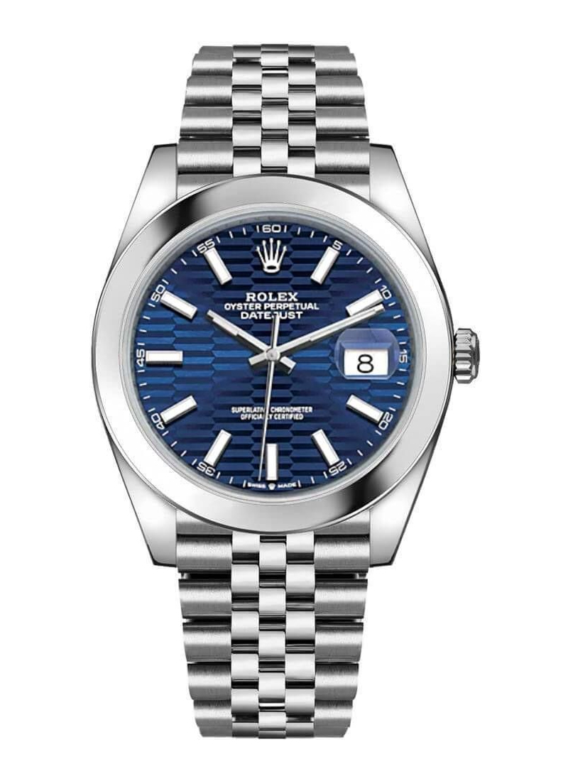 Pre-Owned Rolex Datejust 41mm in Steel with Smooth Bezel