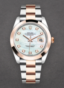 Pre-Owned Rolex 126301 Datejust || 41mm in Steel with Rose Gold Smooth Bezel 126301