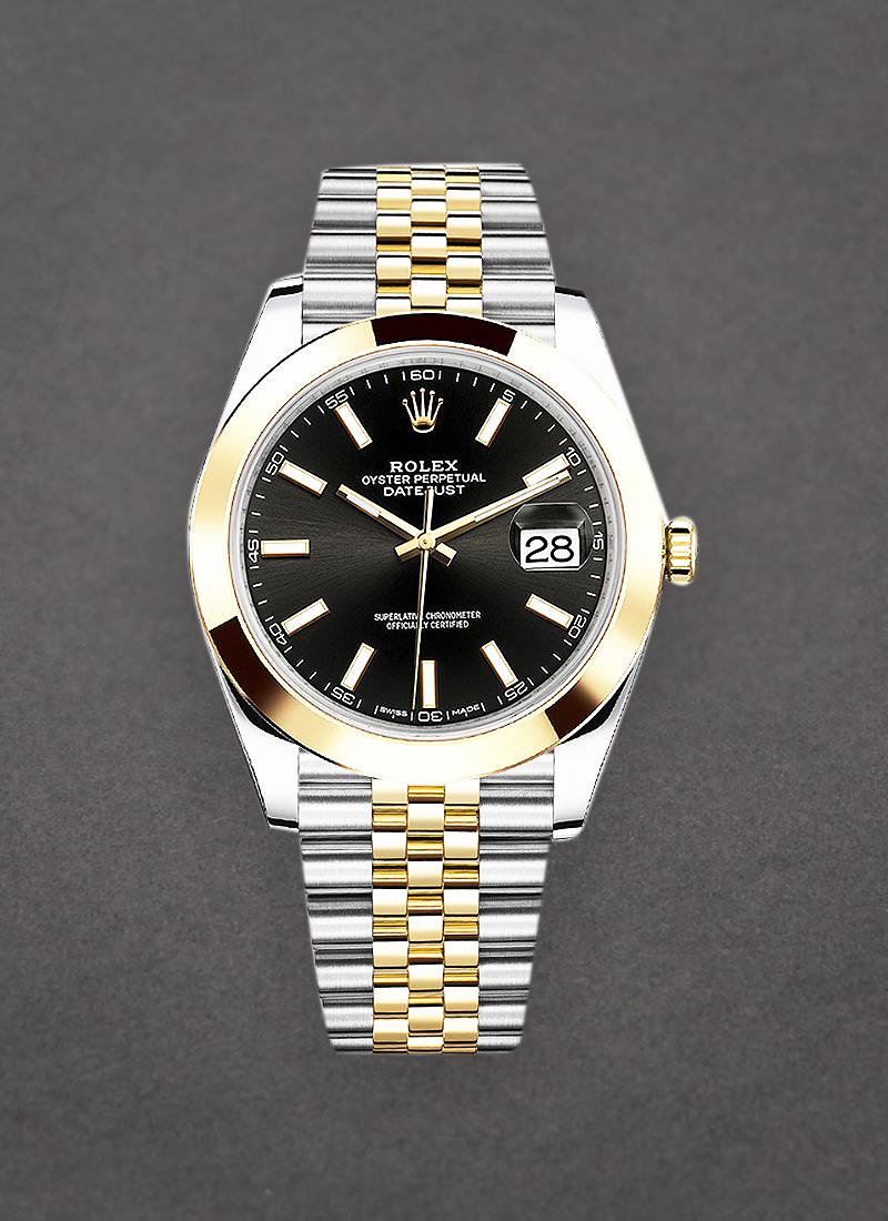 Pre-Owned Rolex Datejust II 41mm in Steel with Yellow Gold Smooth Bezel