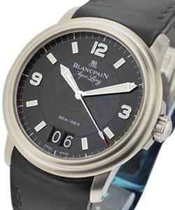 Leman Aqua Lung in Stainless Steel - Limited Edition to 2005 pcs. Brushed Steel Case on Black Rubber Strap with Black Dial
