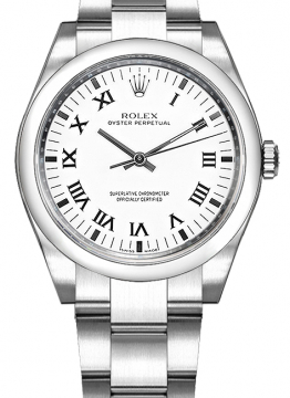 Pre-Owned Rolex 177200 Mid Size Oyster Perpetual in Steel with Smooth Bezel 177200