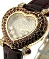 Heart Shaped Case - Haute Joaillerie   Rose Gold with Ruby Case - Diamond Dial   