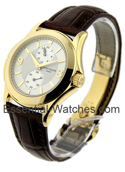 Patek Philippe Travel Time in Yellow Gold with Tang Buckle Skeleton back