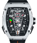 RM40-01 McLaren Speedtail Automatic in Titanium and Carbon TPT on Black Rubber Strap with Skeleton Dial