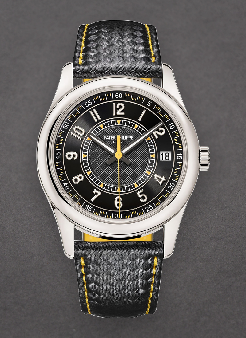 Patek Philippe Calatrava Yellow Ref 6007G-001 in White Gold with Yellow Accents