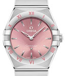 Constellation Quartz 28mm in Steel on Steel Bracelet with Pink Dial