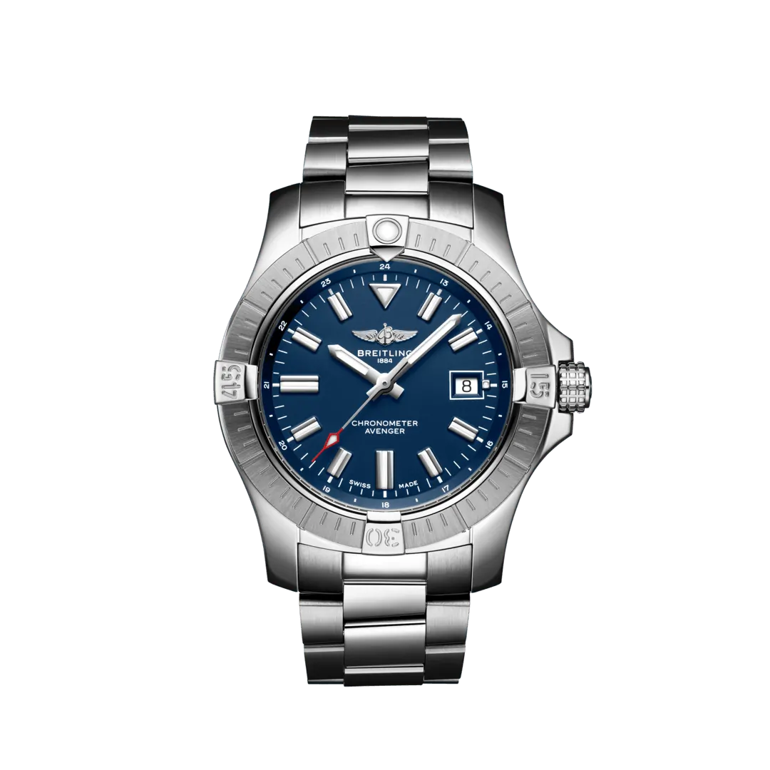 Avenger Automatic 43 Blue Dial Stainless Steel Men's Watch 