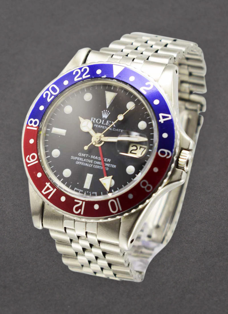 1675 Jubilee service dial Rolex GMT Master Steel Matte Dial Vintage Models Essential Watches