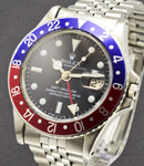 GMT Master Ref 1675 Pepsi from 1967 on Jubilee Bracelet - Service Dial and Hands