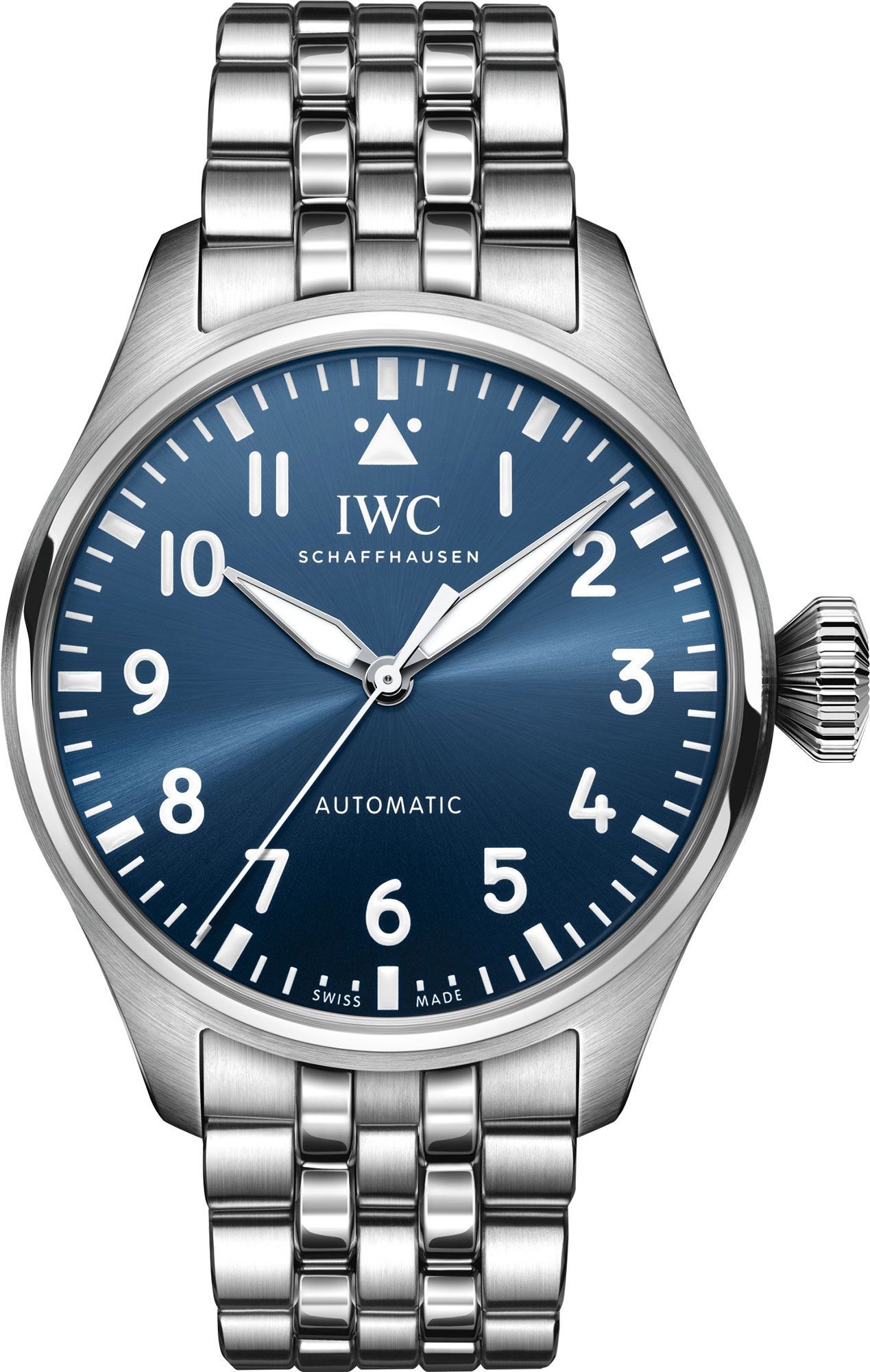 Big Pilot 43 Automatic in Steel on Steel Bracelet with Blue Dial