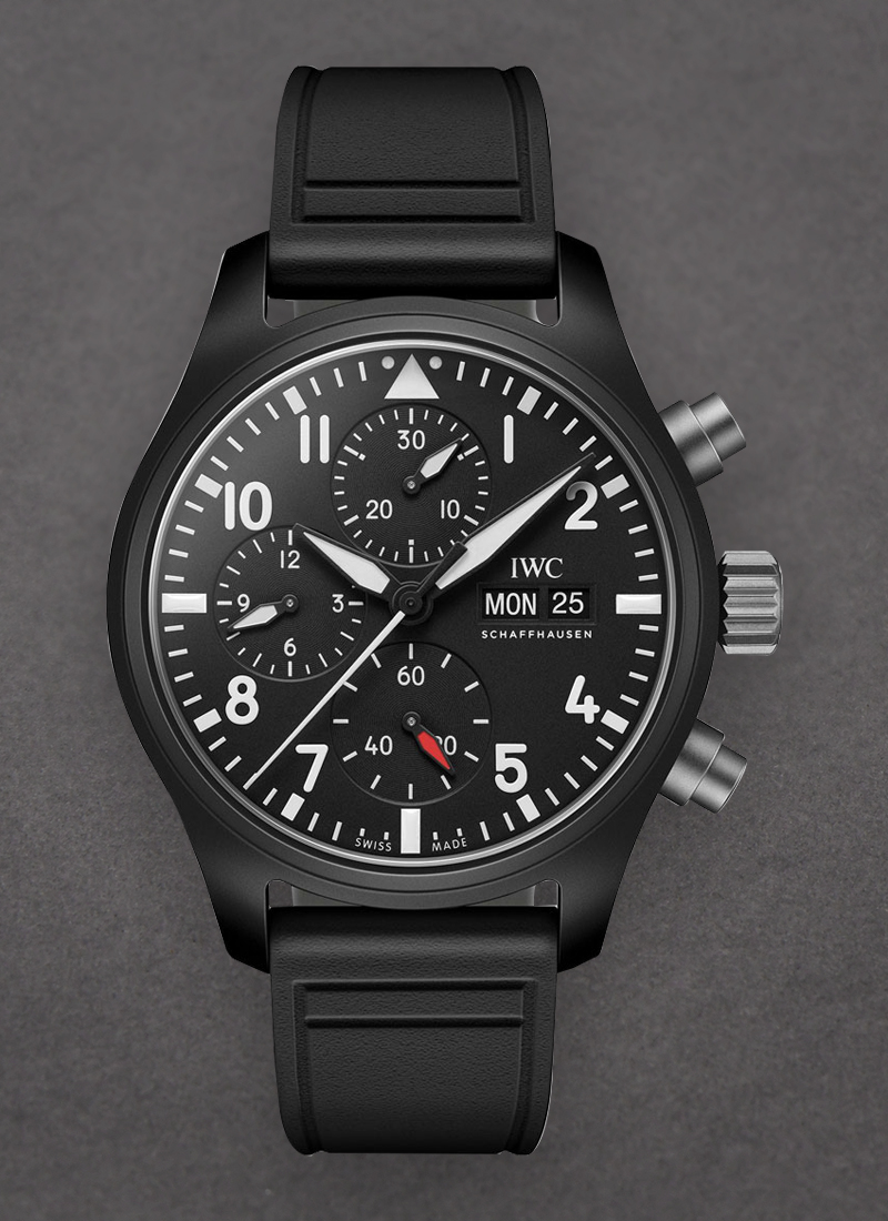 IWC Pilots Chronograph Blue Angels 41.9mm in Black Ceramic