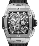 Spirit Of Big Bang Chronograph in Titanium on Rubber Strap with Skeleton Dial