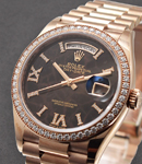 President Day-Date 36mm in Rose Gold with Diamond Bezel on President Bracelet with EisenKiesel Diamond Dial