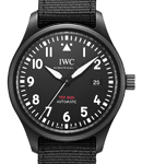 Pilots 41mm Top Gun in Black Ceramic on Black Nato Fabric Strap with Black Dial