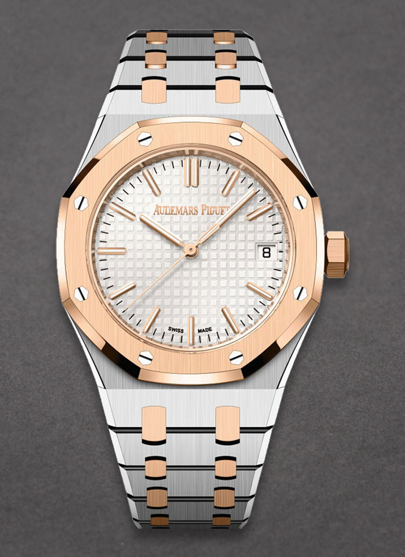 Audemars Piguet Royal Oak 37 Silver Toned Dial Stainless Steel Watch 15550SR.OO.1356SR.01