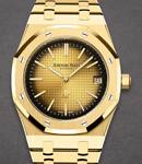 Royal Oak JUMBO Extra Thin 39mm 50th Anniversary in Yellow Gold on Yellow Gold Bracelet with Smoked Yellow Gold Dial