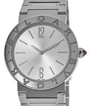 Bvlgari 33mm Quartz in Steel on Steel Bracelet with Silver Dial