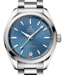 Seamaster Aqua Terra 150M Master Chronometer 34mm Automatic in Steel on Steel Bracelet with Blue Dial