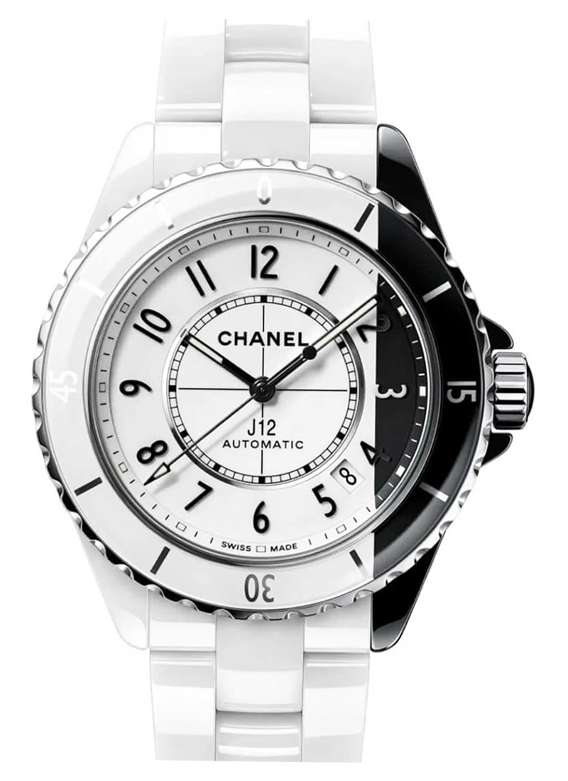 Chanel J12 38mm Paradox Automatic in White and Black Ceramic