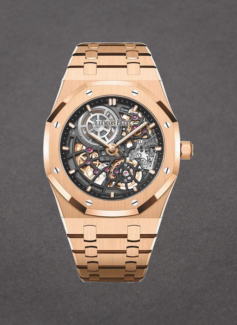 Audemars Piguet Royal Oak Jumbo Extra Thin Openworked 39mm in Rose Gold