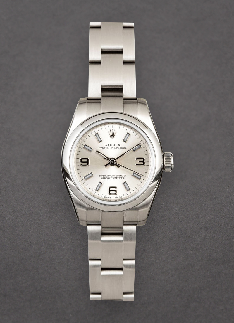 Pre-Owned Rolex Oyster Perpetual 26mm No Date in Steel with Smooth Bezel