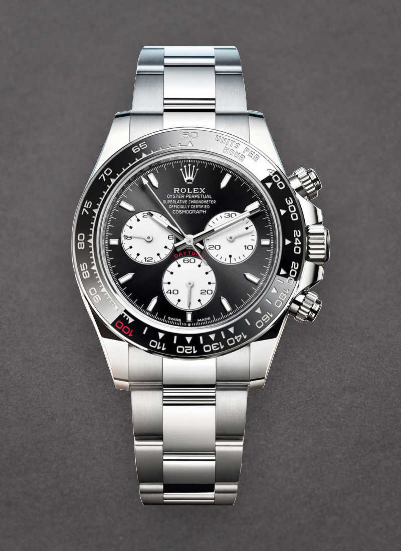 Rolex Unworn Cosmograph Daytona Le Man in White Gold with Black Bezel