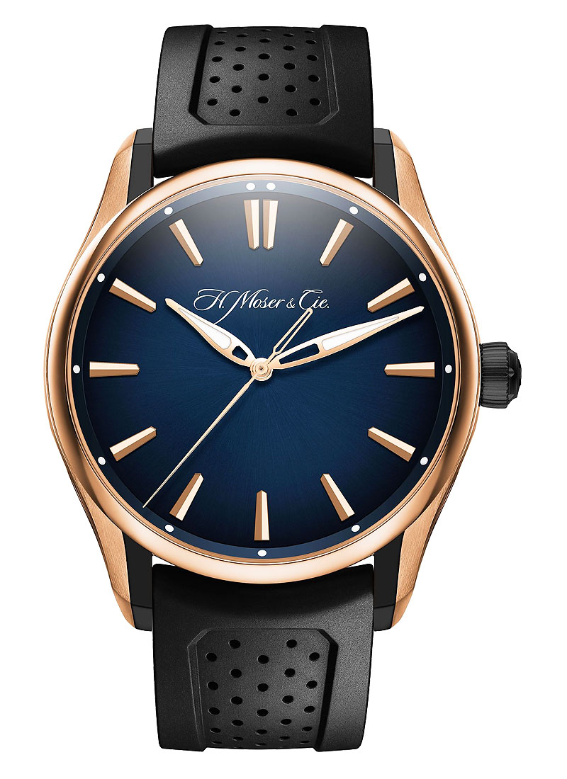 H. Moser & Cie Pioneer Centre Seconds 42.8mm in Rose Gold and Black DLC Coated Titanum