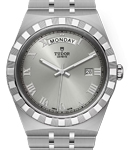 Royal Watch 41mm in Steel on Steel Bracelet with Silver Roman Dial