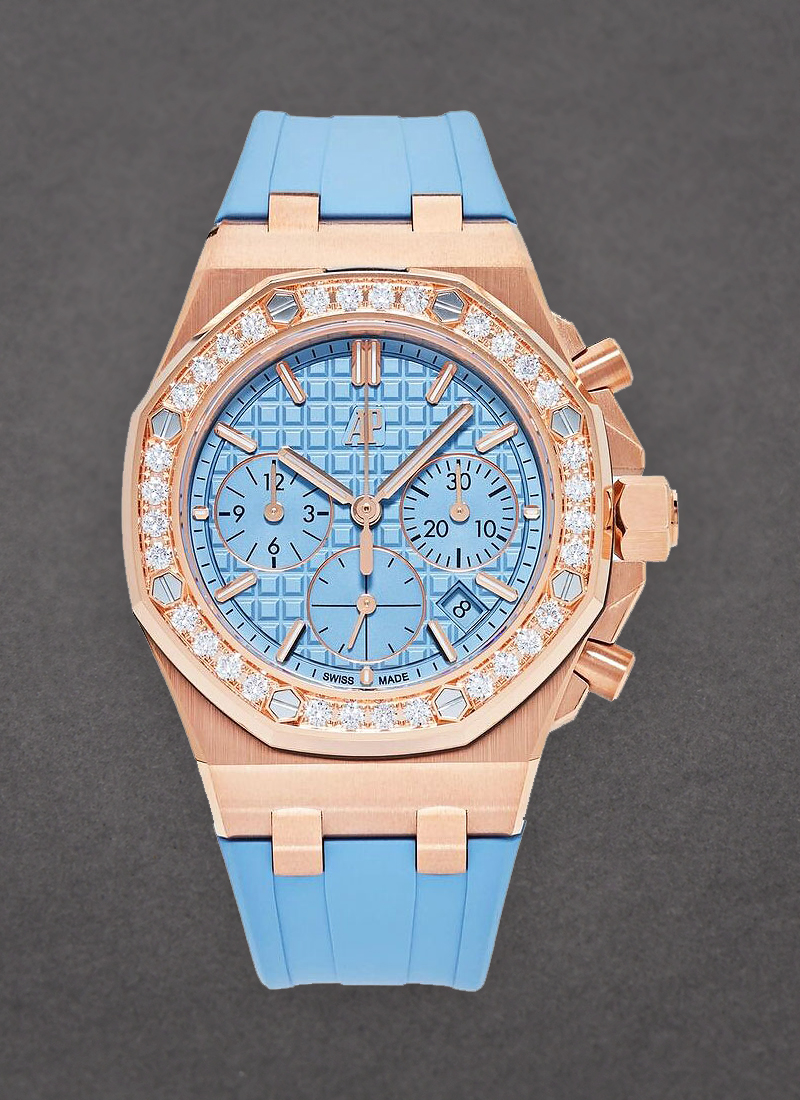 Audemars Piguet Royal Oak Offshore 37mm  in Rose Gold with Diamond Bezel