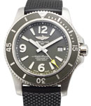 Superocean 44mm Automatic in Steel Limited Edition Kelly Slater on Black Rubber Strap with Green Dial