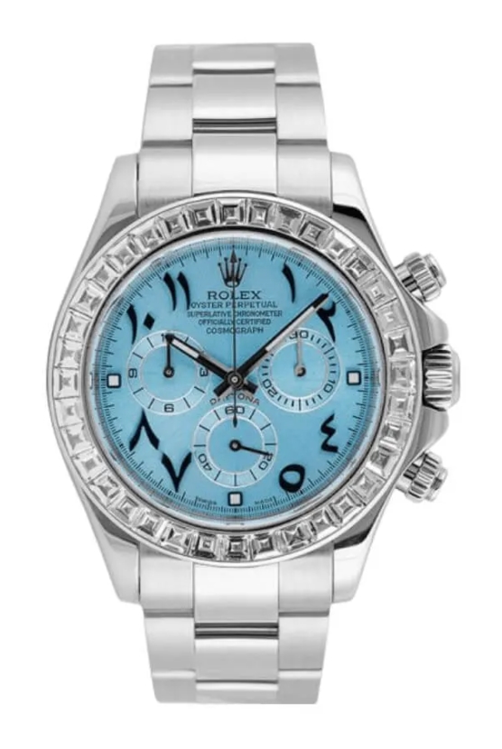 116576 used Ice Blue Arabic Rolex Daytona Platinum Essential Watches