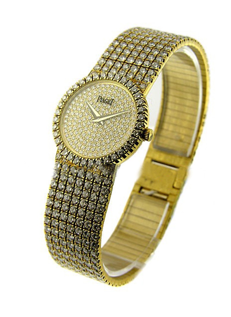 Piaget Full Pave Diamond Tradition in Yellow Gold