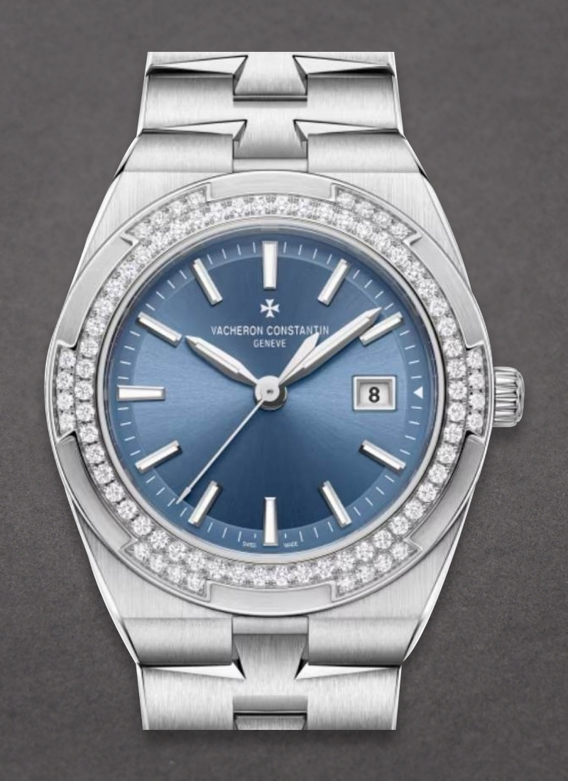 Vacheron Constantin Overseas Quartz 33mm in Steel with Diamond Bezel