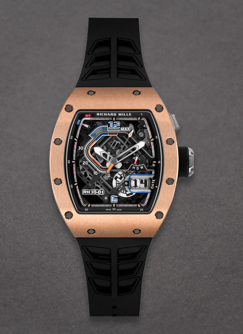 Richard Mille RM 30-01 With Declutchable Rotor in Rose Gold & Titanium