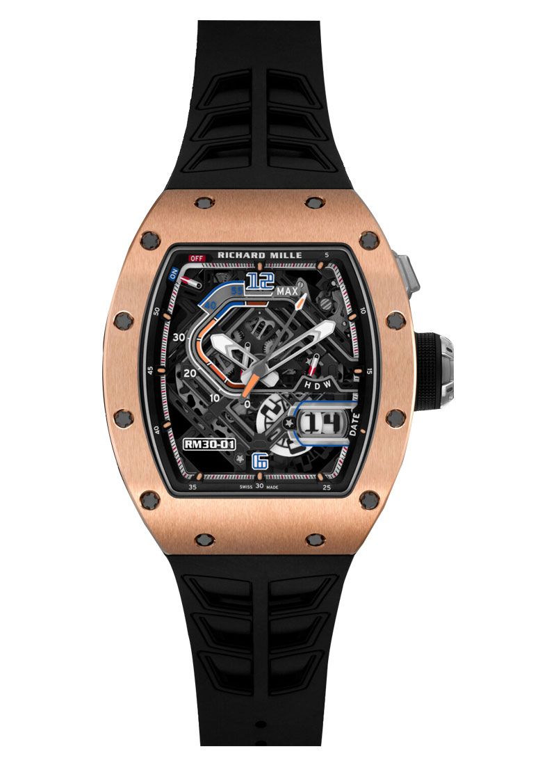 Richard Mille RM 30-01 With Declutchable Rotor in Rose Gold & Titanium
