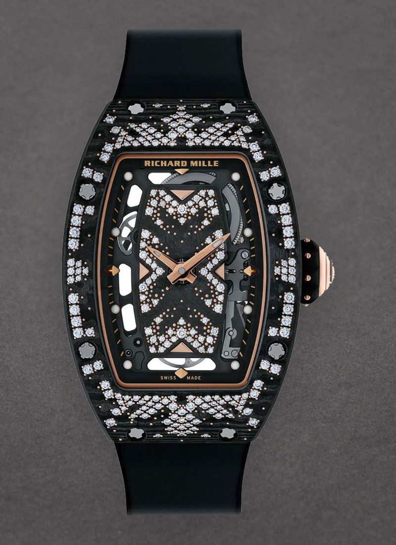 Richard Mille Rm07-01 Bright Night in Carbon TPT and Rose Gold with Diamond Bezel