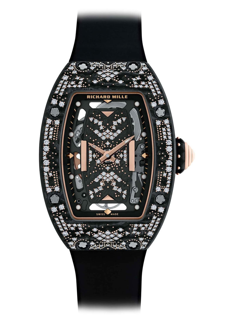 Richard Mille Rm07-01 Misty Night in Carbon TPT and Rose Gold with Diamond Bezel