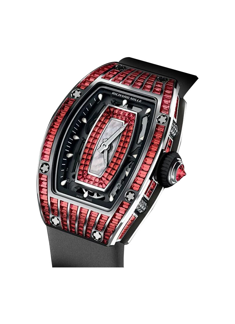 Richard Mille RM07-01 in White Gold with Pave Rubies Diamond Case