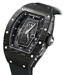 RM037 Automatic in Black Carbon TPT on Black Rubber Strap with Black Carbon Skeleton Dial