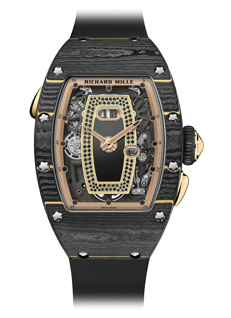 Richard Mille RM037 Automatic in Black Carbon & Rsoe Gold