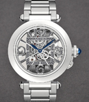 Pasha 41mm in Steel on Steel Bracelet with Skeleton Dial