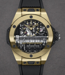Big Bang MP-11 Magic Gold in Magic Gold on Black Rubber Strap with Skeleton Dial