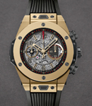 Big Bang Unico Full Magic in Magic Gold on Black Rubber Strap with Skeleton Dial