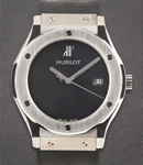 Classic Fusion 40 Years Anniversary in Titanium on Black Rubber Strap with Black Dial